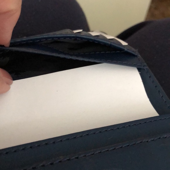 KATE SPADE ♠️ Medium Slim Bifold Wallet Navy NWT - Picture 6 of 7